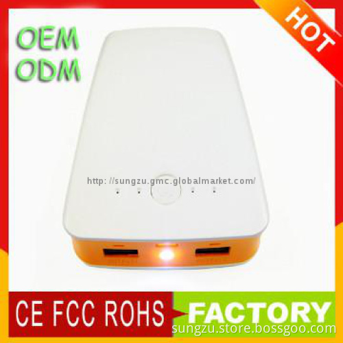 13000mAh power charger for laptop/mobile phone powered supply